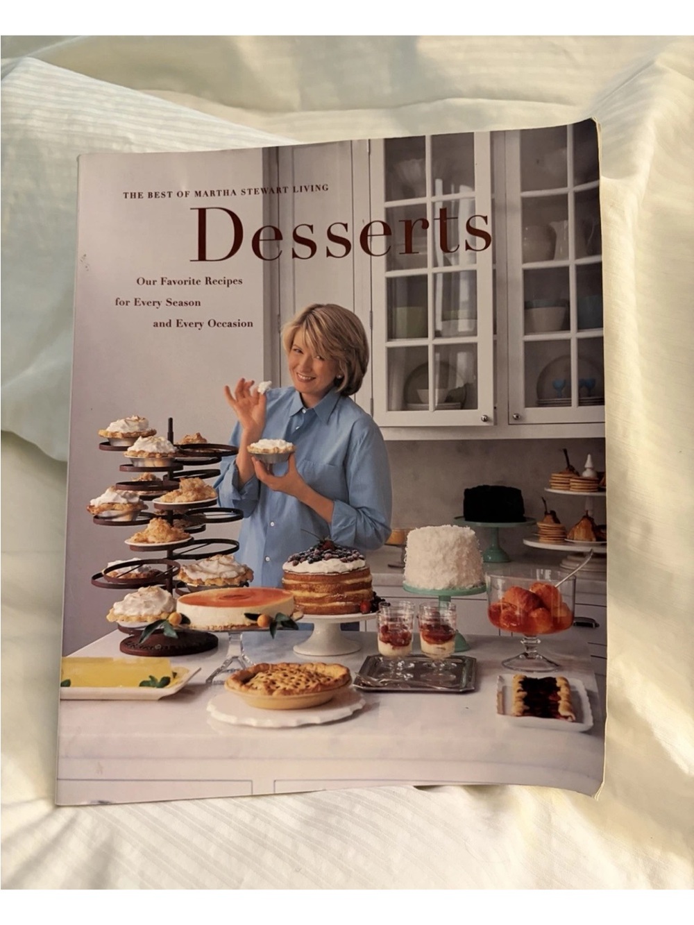 Martha Stewart Desserts Cookbook - Blue Cover with White Elements